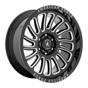 American Force Cast AC004 VULCAN 20X10 -18 6X139.7/6X5.5 Gloss Black Milled