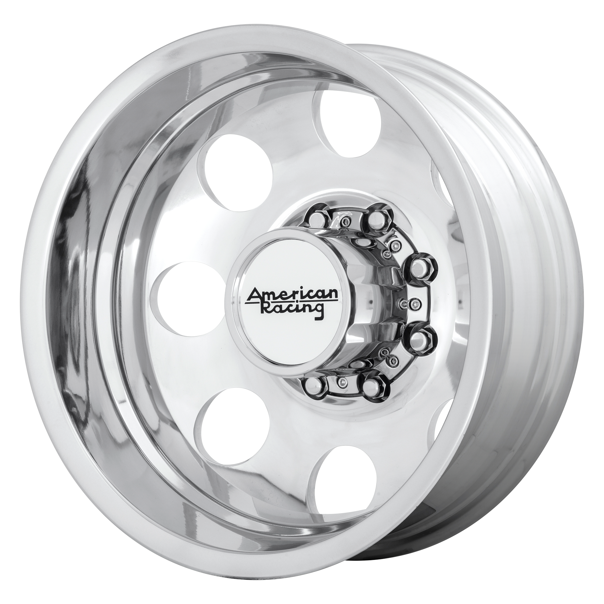 American Racing AR204 BAJA DUALLY 16X6 -134 8X170/8X6.7 Polished - Rear