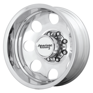 American Racing AR204 BAJA DUALLY 16X6 -134 8X170/8X6.7 Polished - Rear