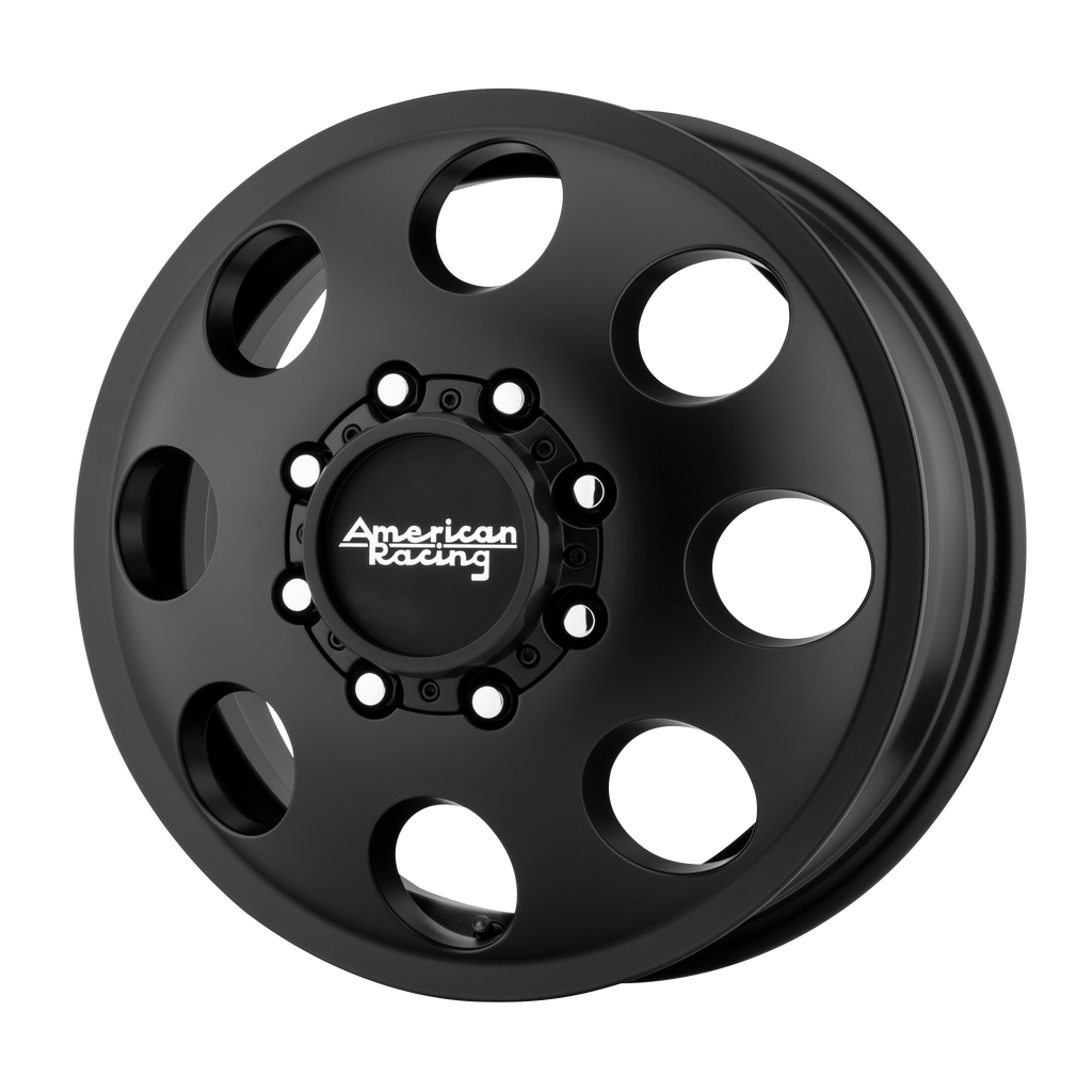 American Racing AR204 BAJA DUALLY 16X6 111 8X165.1/8X6.5 Satin Black - Front