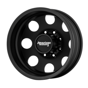 American Racing AR204 BAJA DUALLY 17X6 -134 8X165.1/8X6.5 Satin Black - Rear