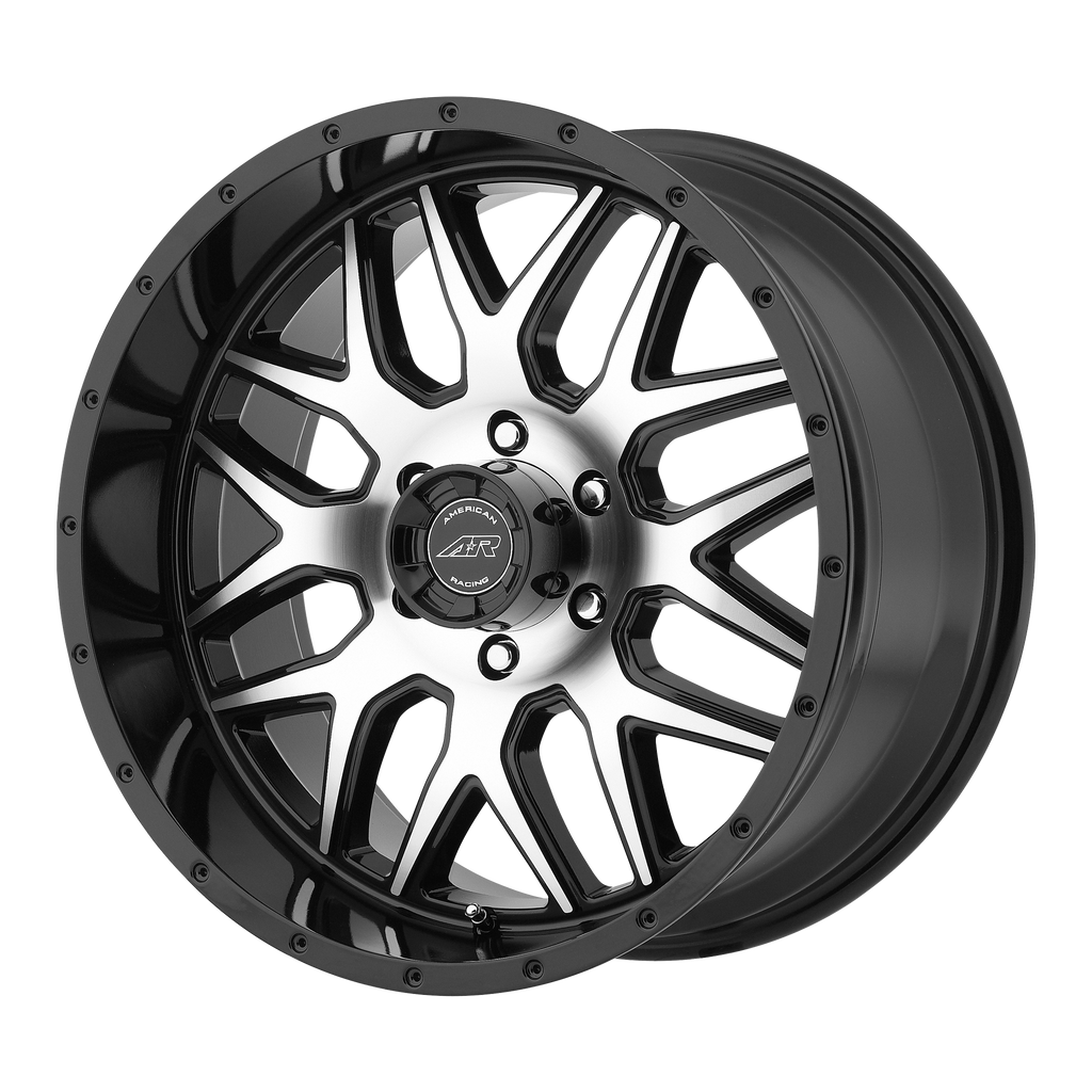 American Racing AR910 20X9 0 6X139.7/6X5.5 Gloss Black Machined