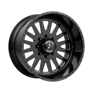 AMERICAN FORCE ATOM SS 22x16 8x180.00 GLOSS BLACK MACHINED (-101 mm)