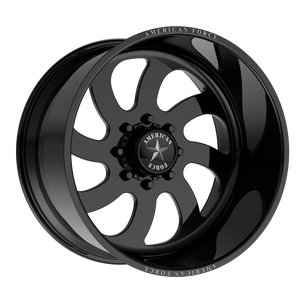 AMERICAN FORCE BLADE SS 22x16 8x165.10 GLOSS BLACK MACHINED (-101 mm)