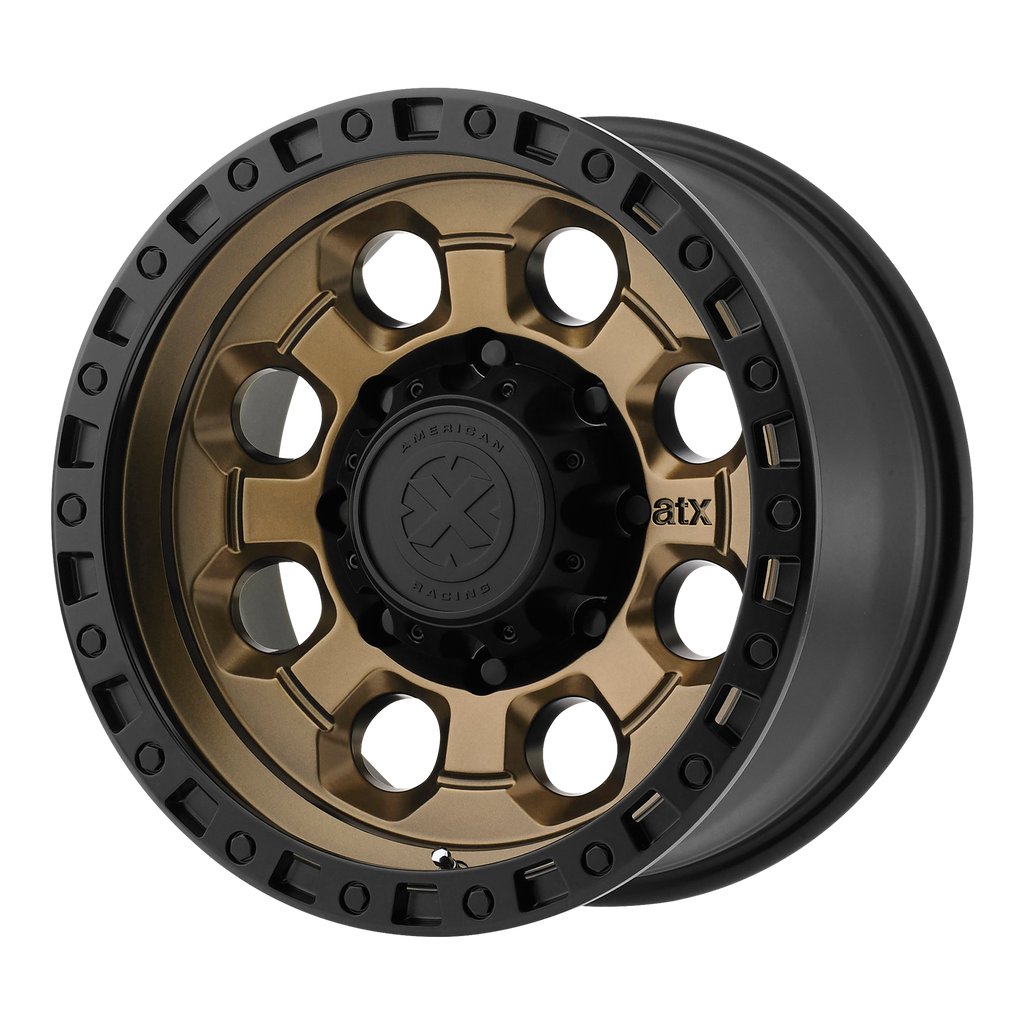 ATX Series AX201 17X9 -12 8X165.1/8X6.5 Matte Bronze With Black Lip