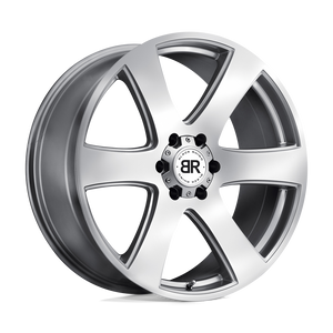 Black Rhino HAKA 20X8.5 30 6X139.7/6X5.5 SILVER W/ MACHINE FACE