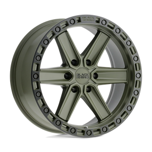 Black Rhino HENDERSON 17X9 0 6X135/6X5.3 OLIVE DRAB GREEN W/ BLACK RING