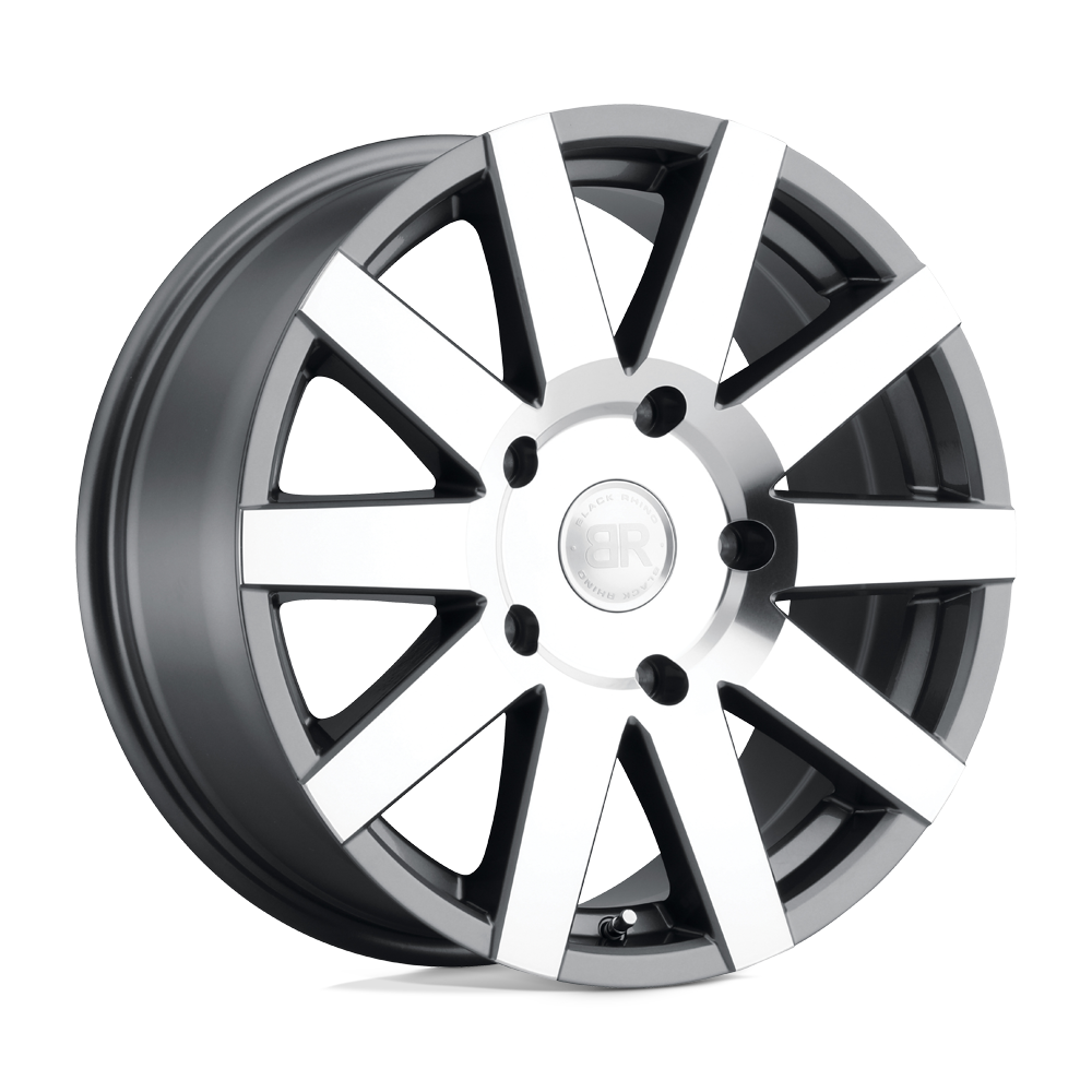 Black Rhino JOURNEY 18X8 35 6X139.7/6X5.5 GLOSS GUNMETAL W/ MIRROR-CUT FACE