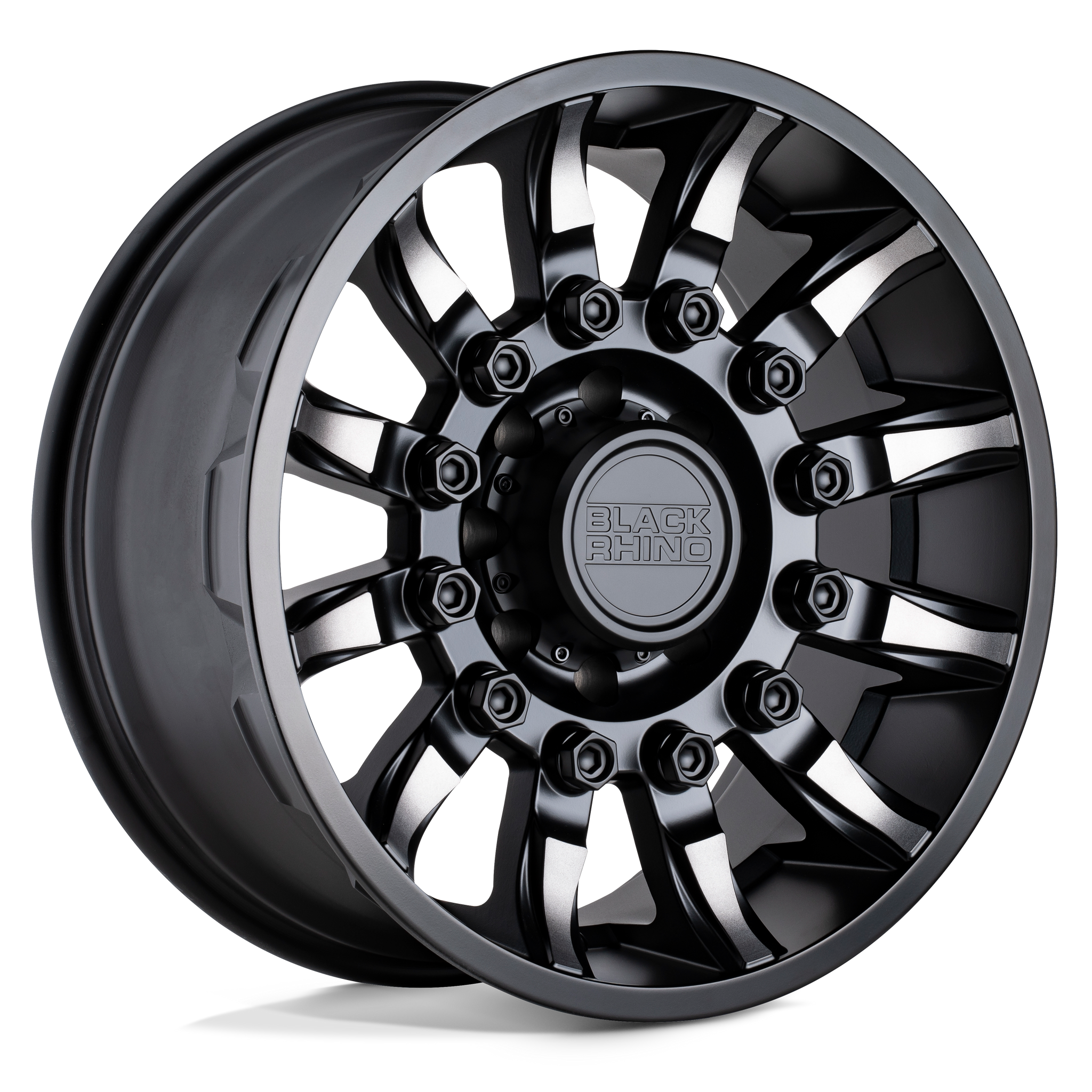 Black Rhino MISSION 20X11.5 -44 6X139.7/6X5.5 MATTE BLACK W/ MACHINED TINTED SPOKES