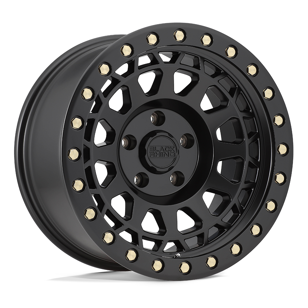 Black Rhino PRIMM 20X9.5 12 6X135/6X5.3 MATTE BLACK W/ BRASS BOLTS