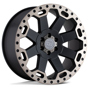 Black Rhino WARLORD 17X9 12 6X135/6X5.3 MATTE BLACK W/ MACHINED DARK TINT