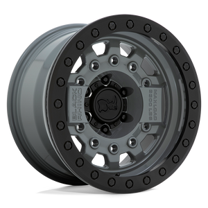 Black Rhino AVENGER BEADLOCK 17X8.5 0 6X139.7/6X5.5 BATTLESHIP GRAY W/ BLACK HARDWARE