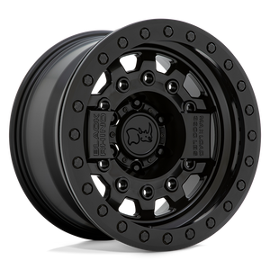 Black Rhino AVENGER BEADLOCK 17X8.5 0 6X139.7/6X5.5 MATTE BLACK W/ BLACK HARDWARE
