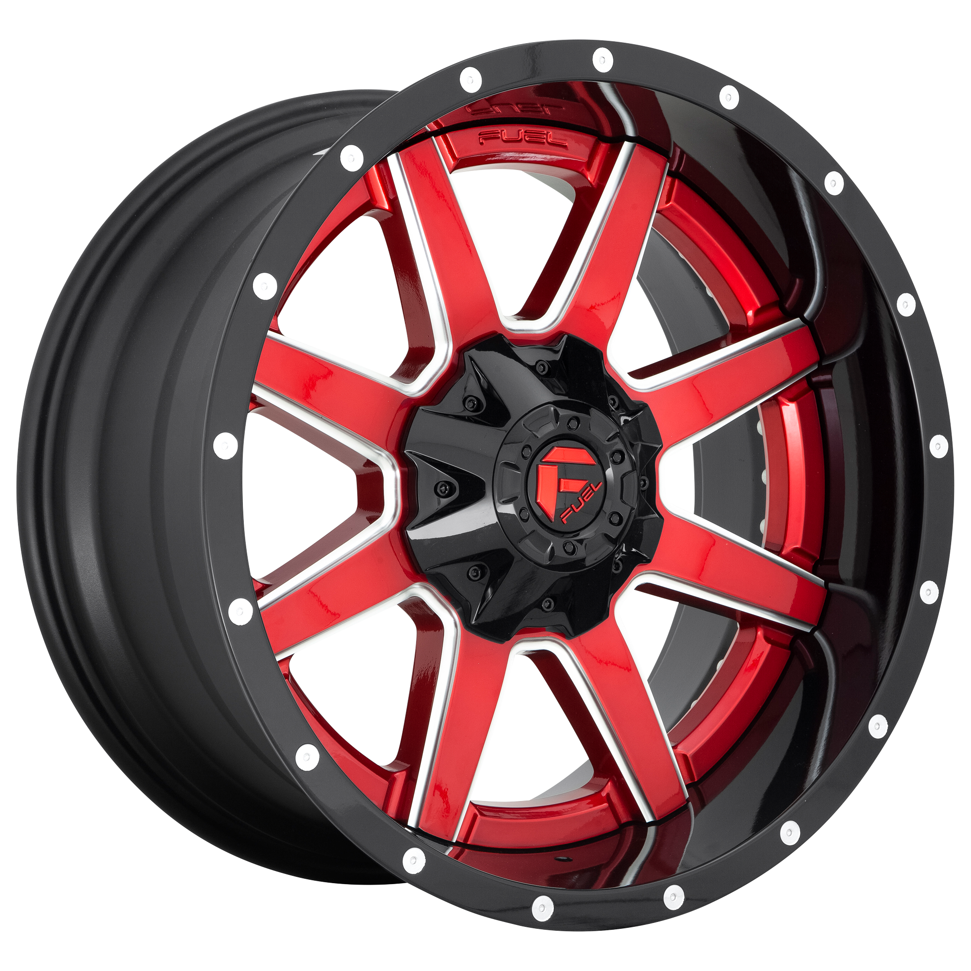 Fuel 2PC D250 MAVERICK 20X10 -19 8X170/8X6.7 Gloss Red