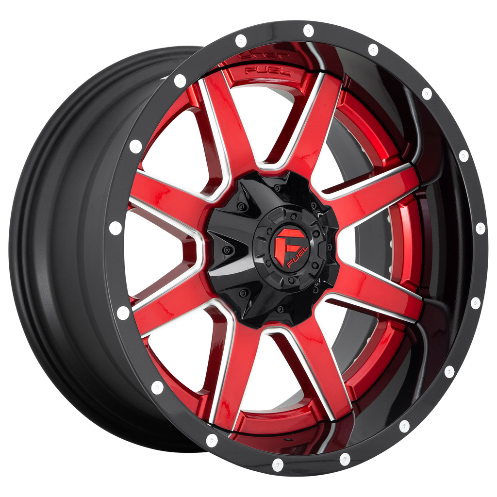 Fuel 2PC D250 MAVERICK 22X12 -44 5X127/5X139.7/5X5.0/5.5 Gloss Red