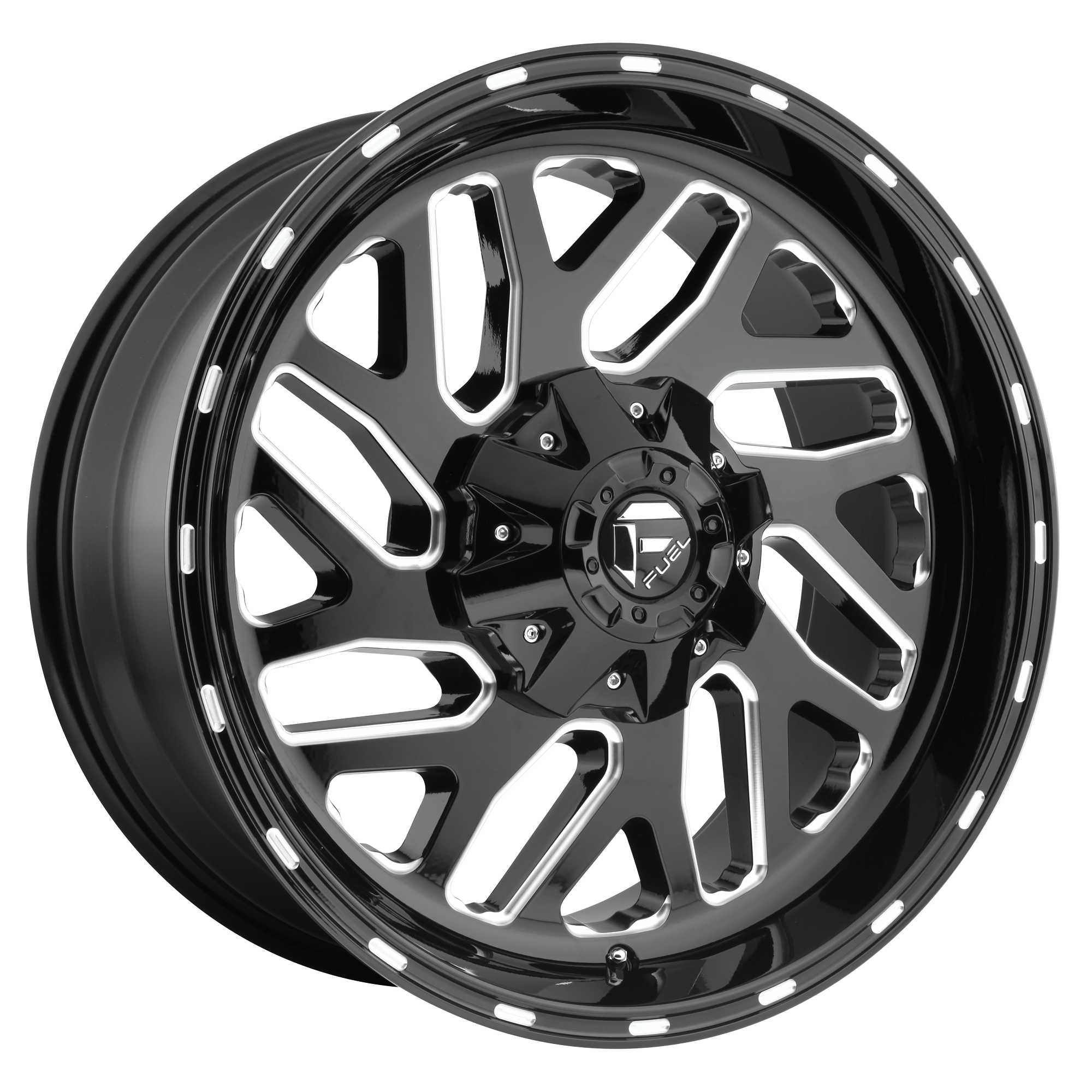 Fuel 1PC D581 TRITON 20X10 -18 8X170/8X6.7 GLOSS BLACK MILLED