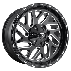 Fuel 1PC D581 TRITON 20X10 -18 8X170/8X6.7 GLOSS BLACK MILLED