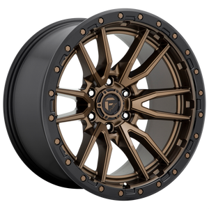 Fuel 1PC D681 REBEL 20X10 -18 5X150 MATTE BRONZE BLACK BEAD RING