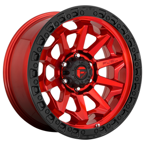 Fuel 1PC D695 COVERT 18X9 1 8X170/8X6.7 CANDY RED BLACK BEAD RING