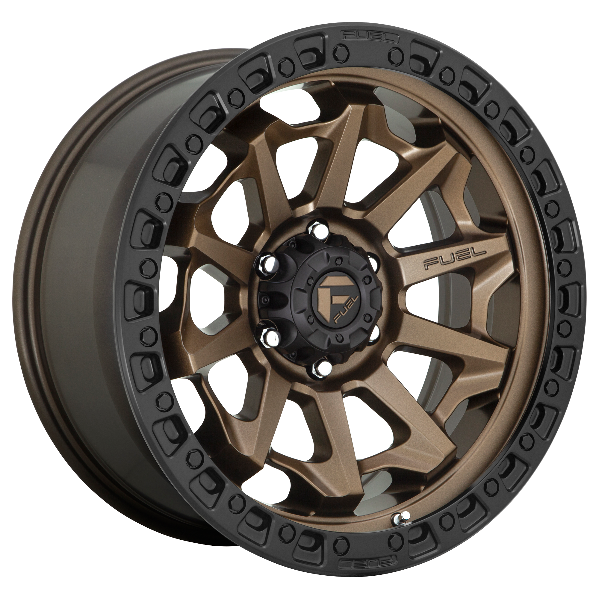 Fuel 1PC D696 COVERT 18X9 1 8X165.1 MATTE BRONZE BLACK BEAD RING