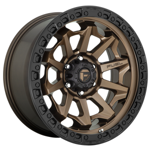 Fuel 1PC D696 COVERT 18X9 1 8X165.1 MATTE BRONZE BLACK BEAD RING