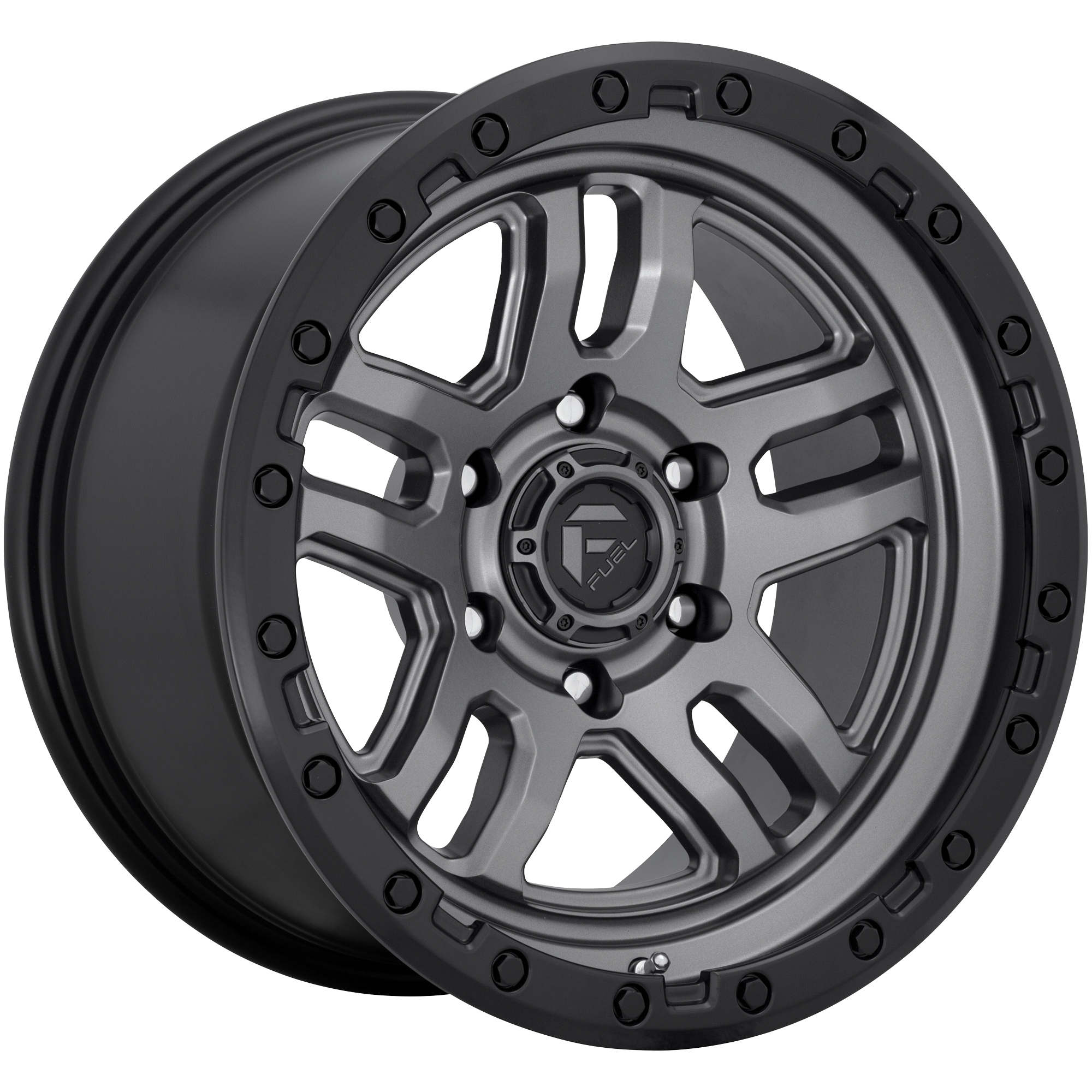 Fuel 1PC D701 AMMO 20X9 1 6X139.7 MATTE GUN METAL BLACK BEAD RING