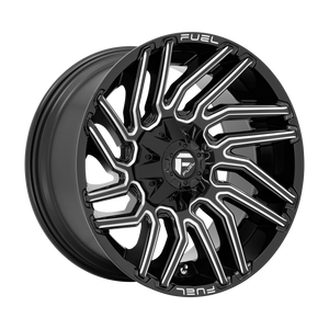 Fuel 1PC D773 TYPHOON 22X12 -44 6X135/6X139.7 GLOSS BLACK MILLED