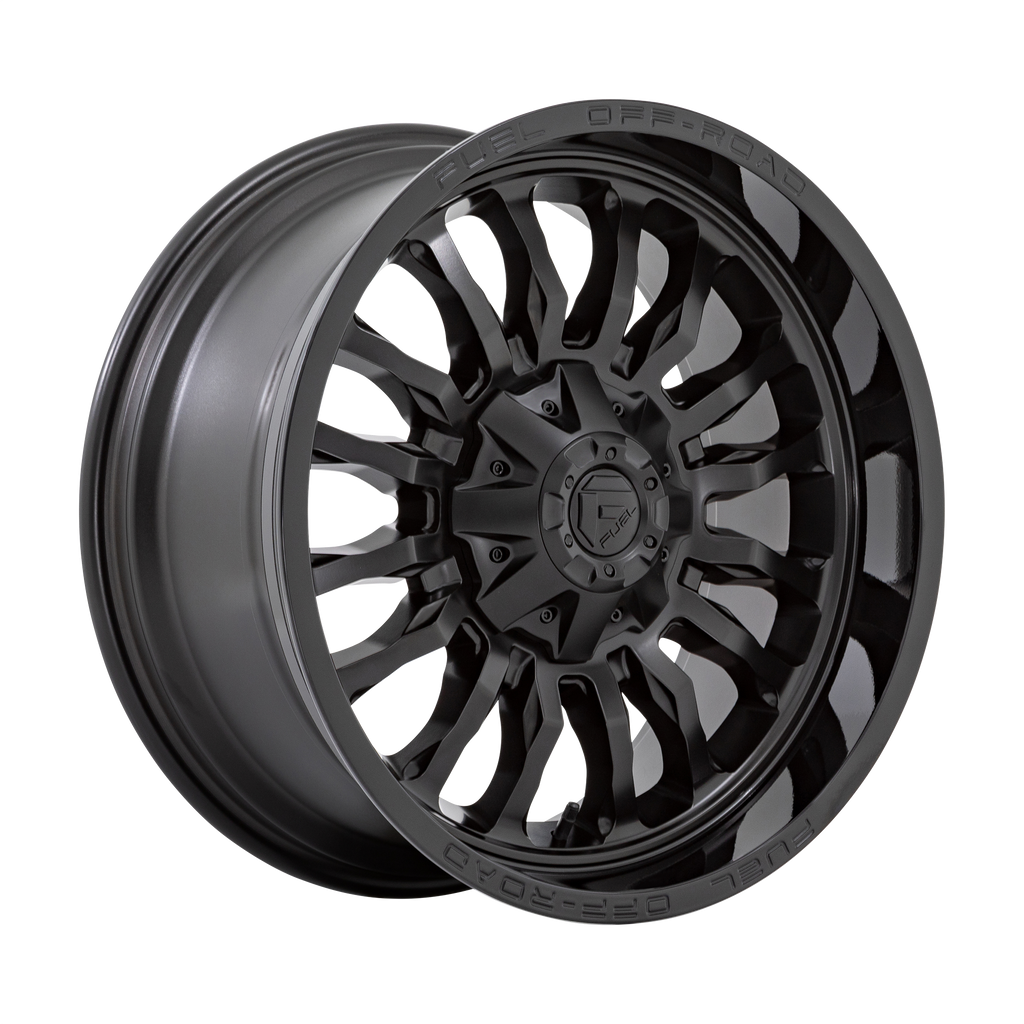 Fuel 1PC D796 ARC 20X9 1 6X135/6X139.7 MATTE BLACK WITH GLOSS BLACK LIP