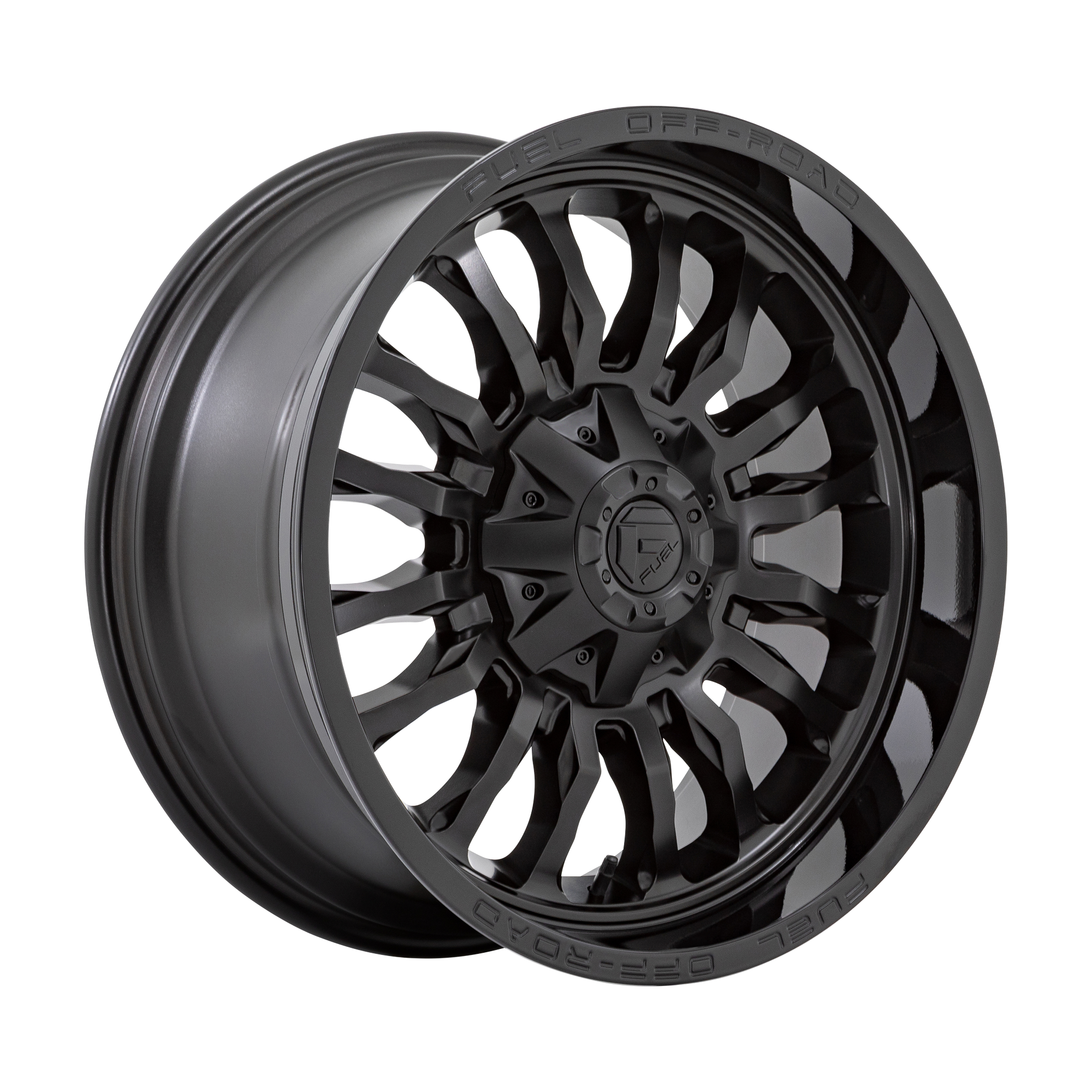 Fuel 1PC D796 ARC 22X12 -44 6X135/6X139.7 MATTE BLACK WITH GLOSS BLACK LIP