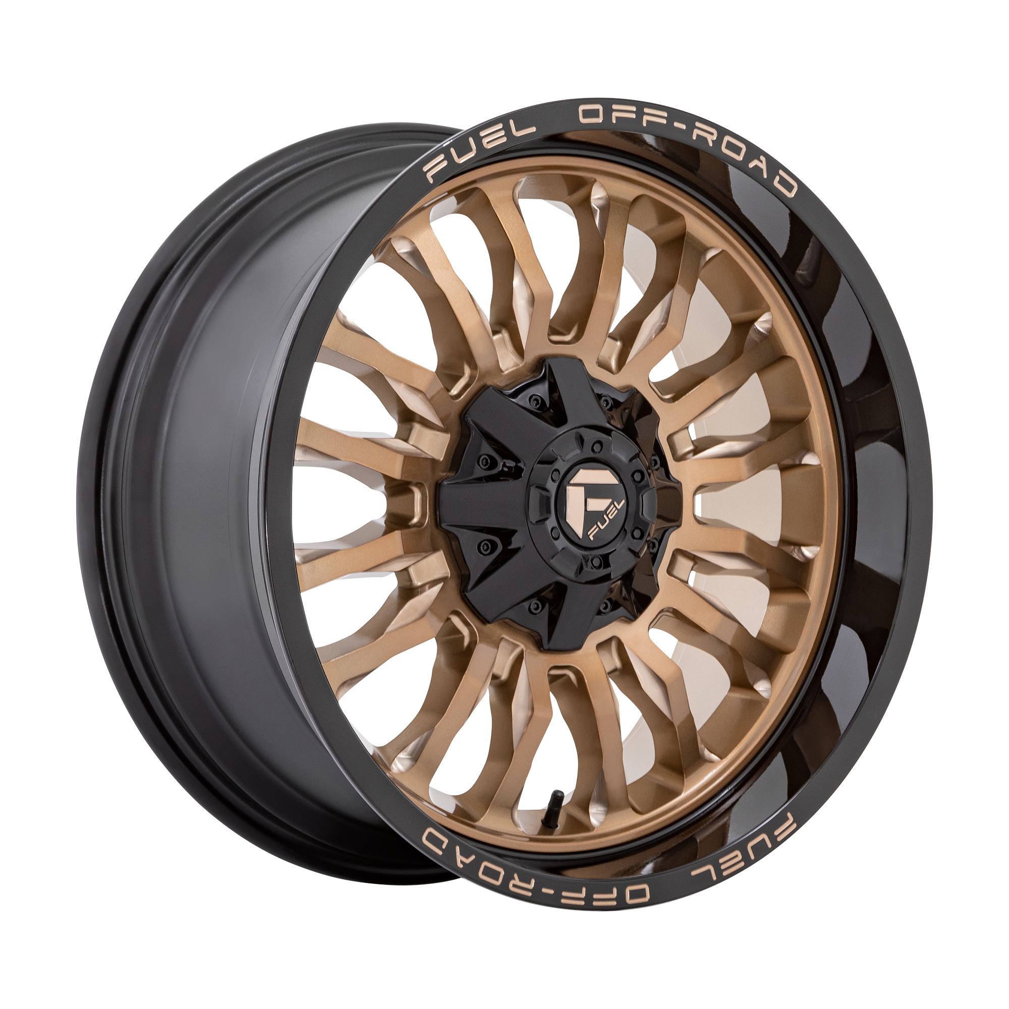 Fuel 1PC D797 ARC 20X9 1 8X165.1 PLATINUM BRONZE WITH BLACK LIP