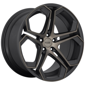 Foose 1PC F168 IMPALA 20x10.5 40 5x114.3/5x4.5 MATTE MACHINED DOUBLE DARK TINT