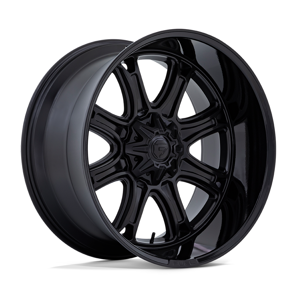 FUEL 1PC DARKSTAR 20X10 -18 8X170 MATTE BLACK WITH GLOSS BLACK LIP ...