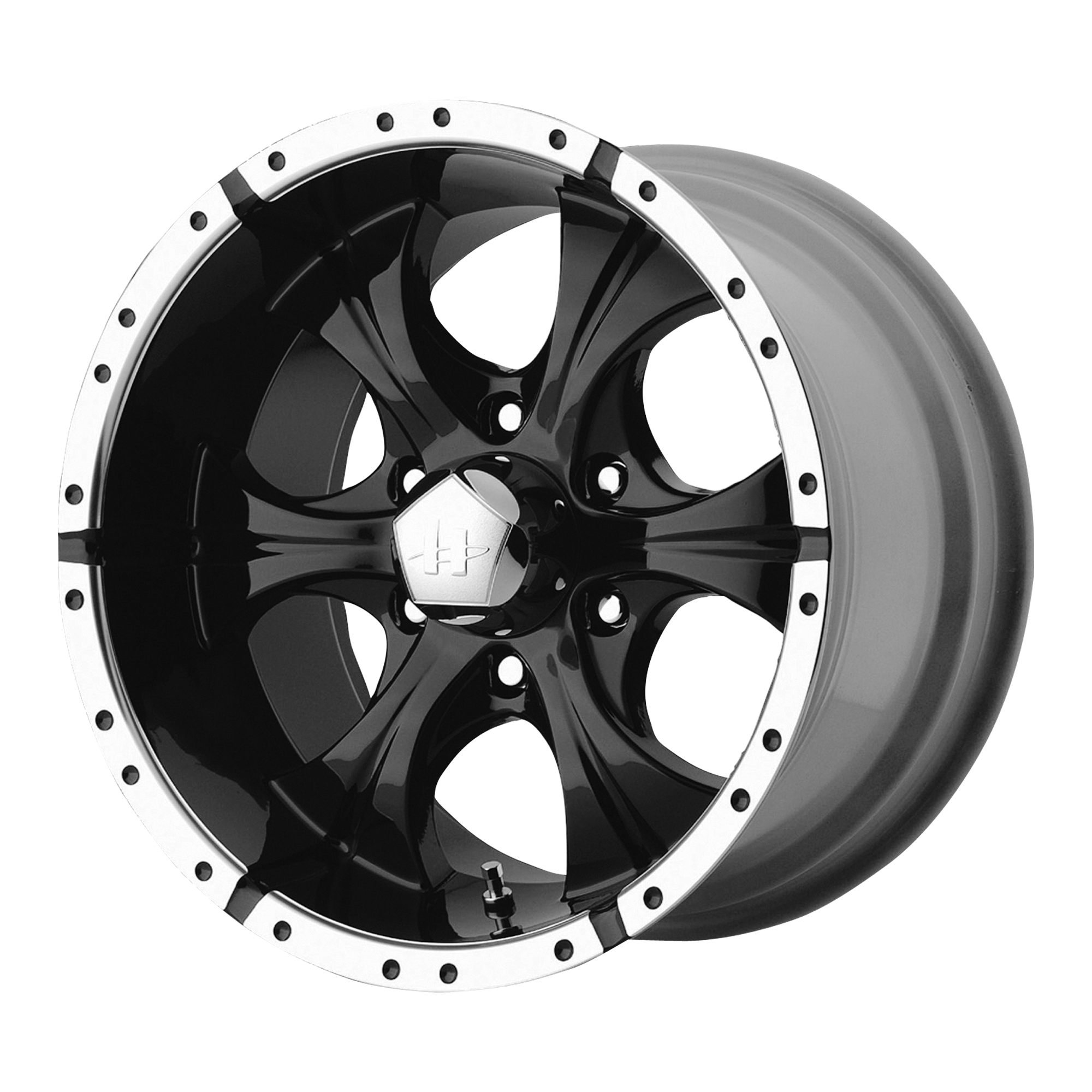 Helo HE791 MAXX 17X8 -6 6X139.7/6X5.5 Gloss Black Machined