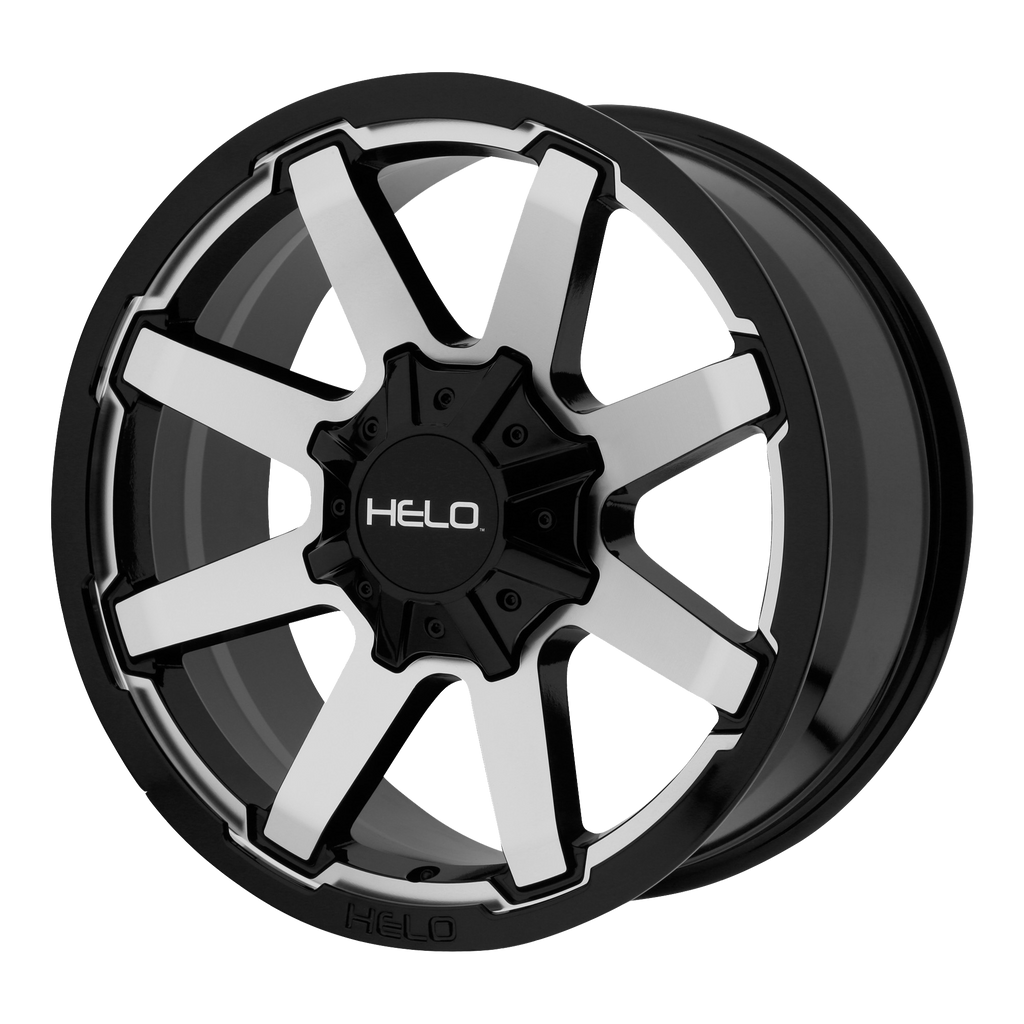 Helo HE909 20X9 18 6X114.3/6X139.7/6X4.5/5.5 Gloss Black Machined