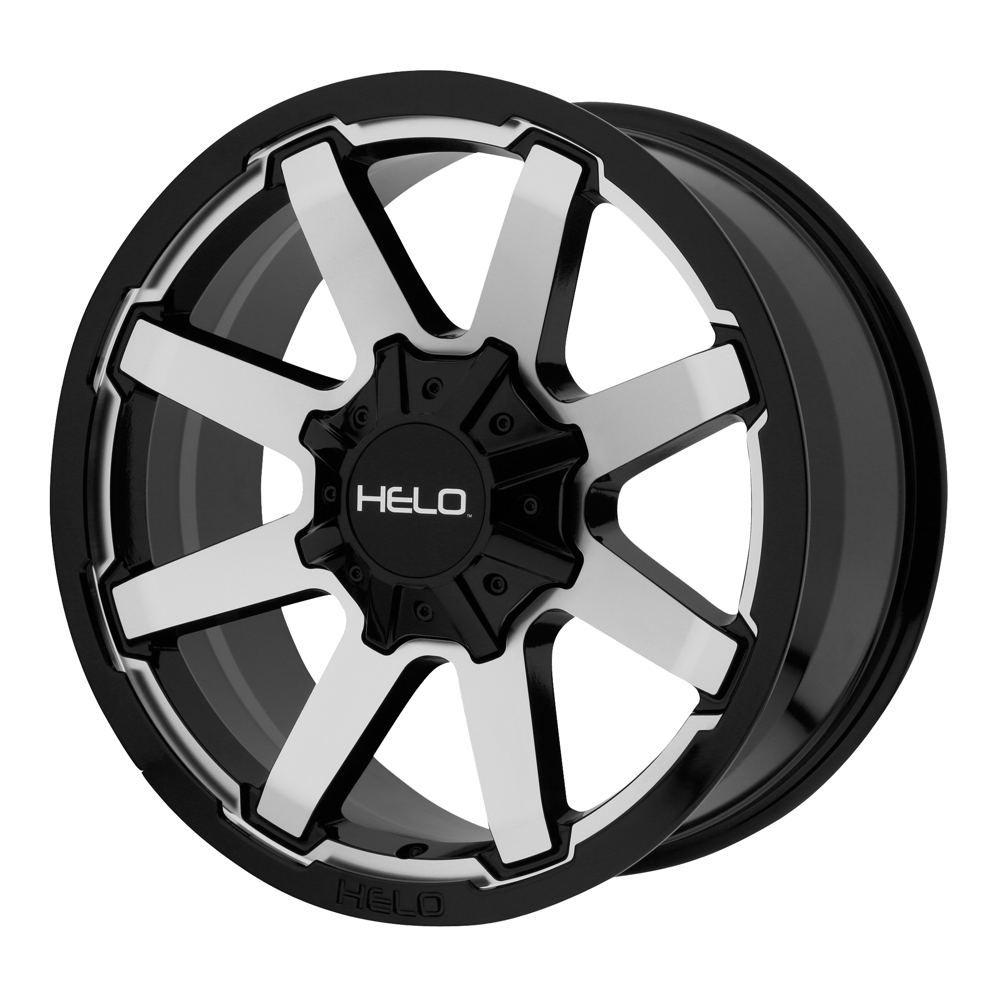 Helo HE909 20X9 18 6X114.3/6X139.7/6X4.5/5.5 Gloss Black Machined