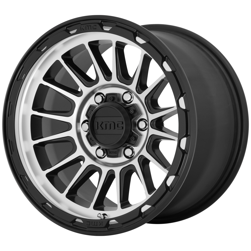 KMC KM542 IMPACT 17X8 38 5X108/5X4.25 Satin Black Machined