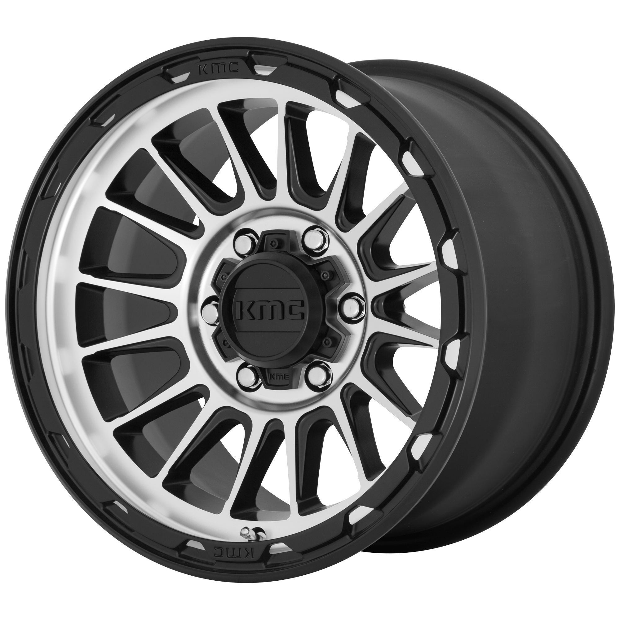 KMC KM542 IMPACT 17X8 38 5X108/5X4.25 Satin Black Machined