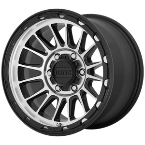 KMC KM542 IMPACT 17X8 38 5X108/5X4.25 Satin Black Machined