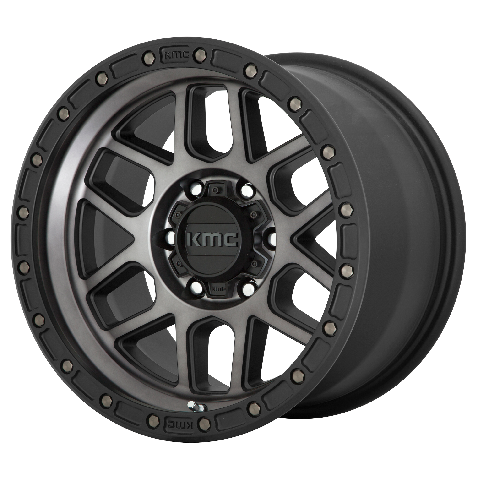 KMC KM544 MESA 17X8.5 0 6X135/6X5.3 Satin Black With Gray Tint