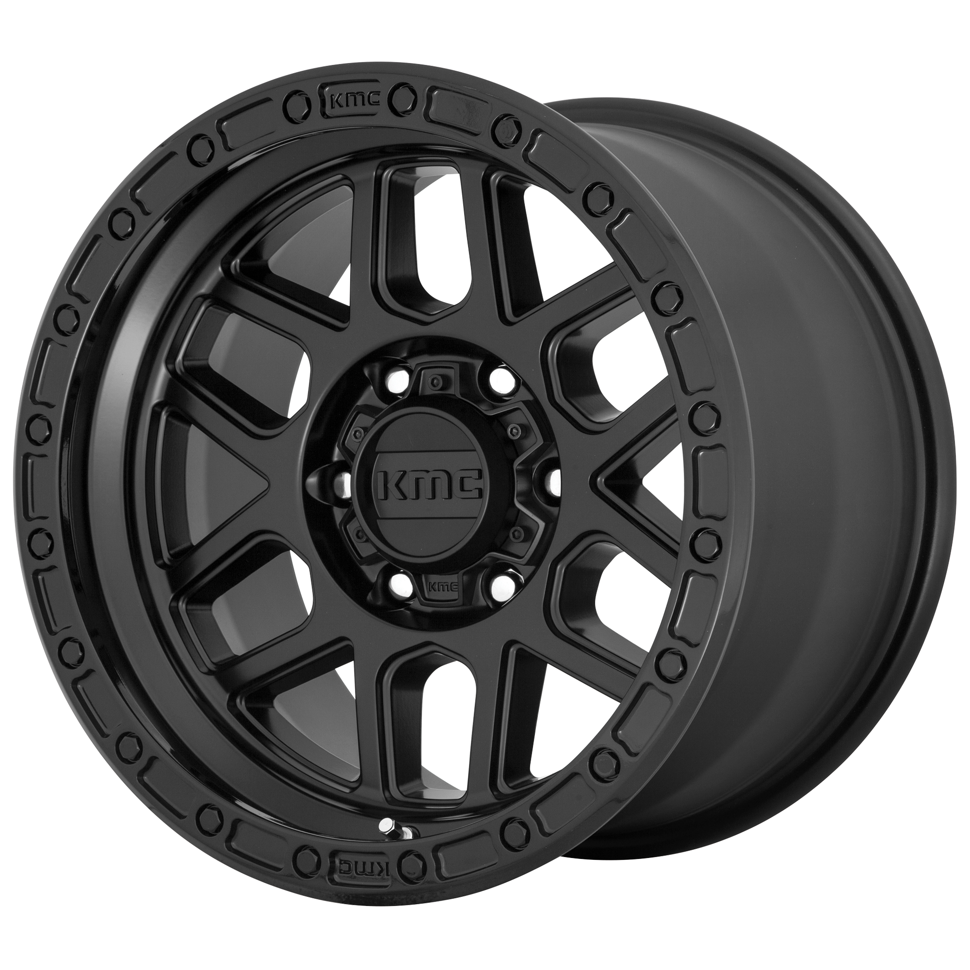 KMC KM544 MESA 17X9 18 8X170/8X6.7 Satin Black With Gloss Black Lip