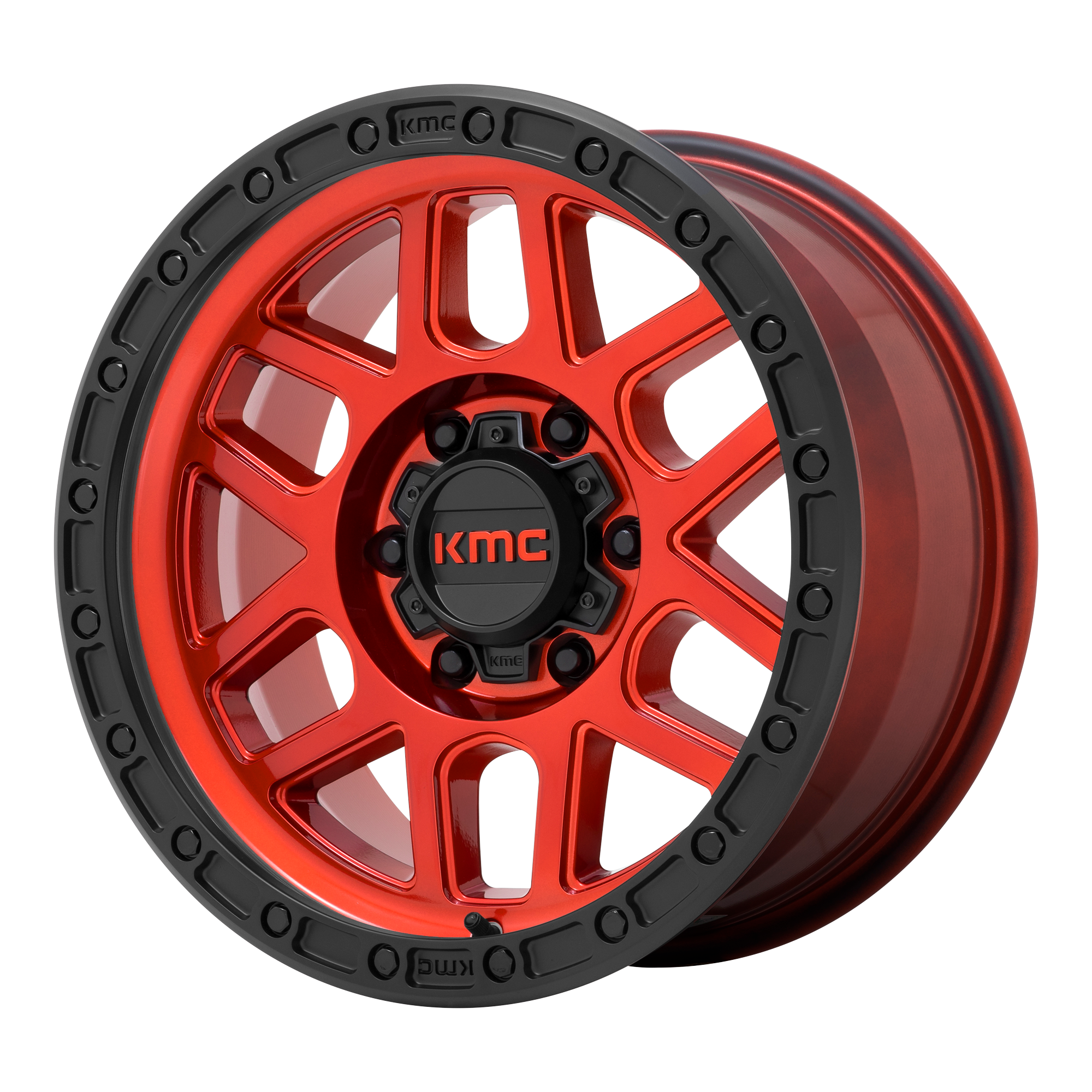 KMC KM544 MESA 20X9 18 6X135/6X5.3 Candy Red With Black Lip