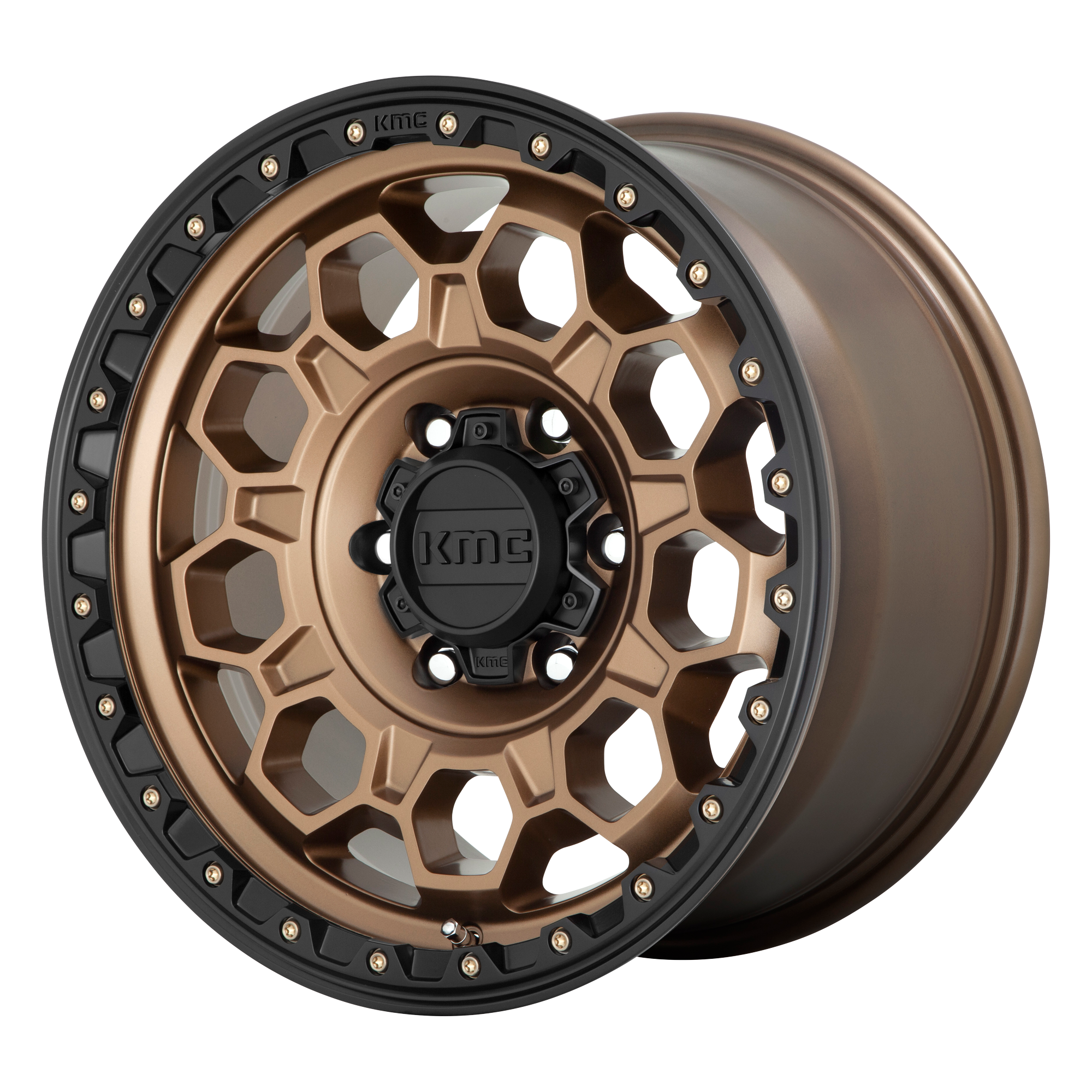 KMC KM545 TREK 17X9 18 6X139.7/6X5.5 Matte Bronze With Black Lip