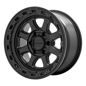 KMC KM548 CHASE 20X9 18 6X135/6X5.3 Satin Black With Gloss Black Lip