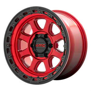 KMC KM548 CHASE 20X9 0 6X135/6X5.3 Candy Red With Black Lip