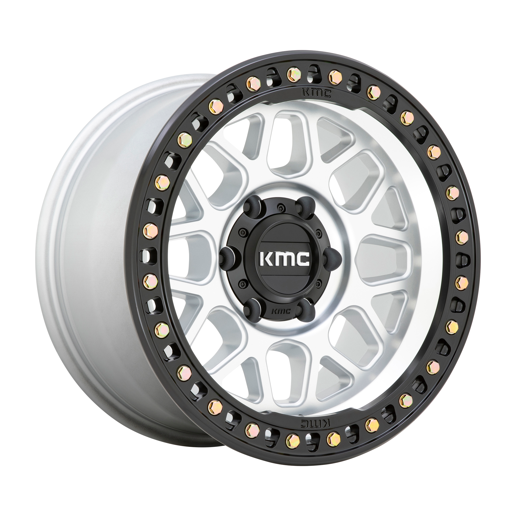 KMC KM549 GRS 20X9 18 6X135/6X5.3 Machined With Satin Black Lip