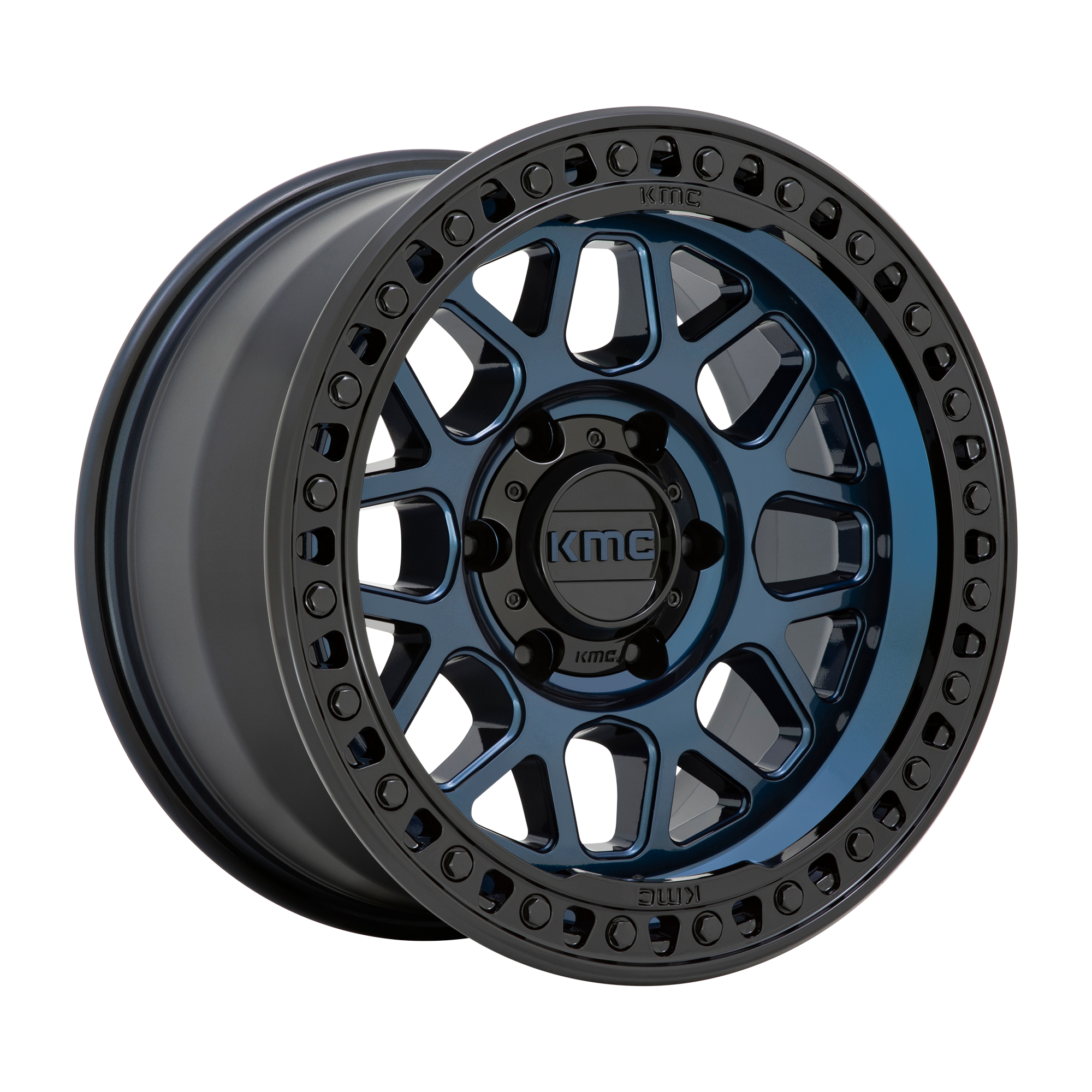 KMC KM549 GRS 20X9 0 6X135/6X5.3 Midnight Blue With Gloss Black Lip