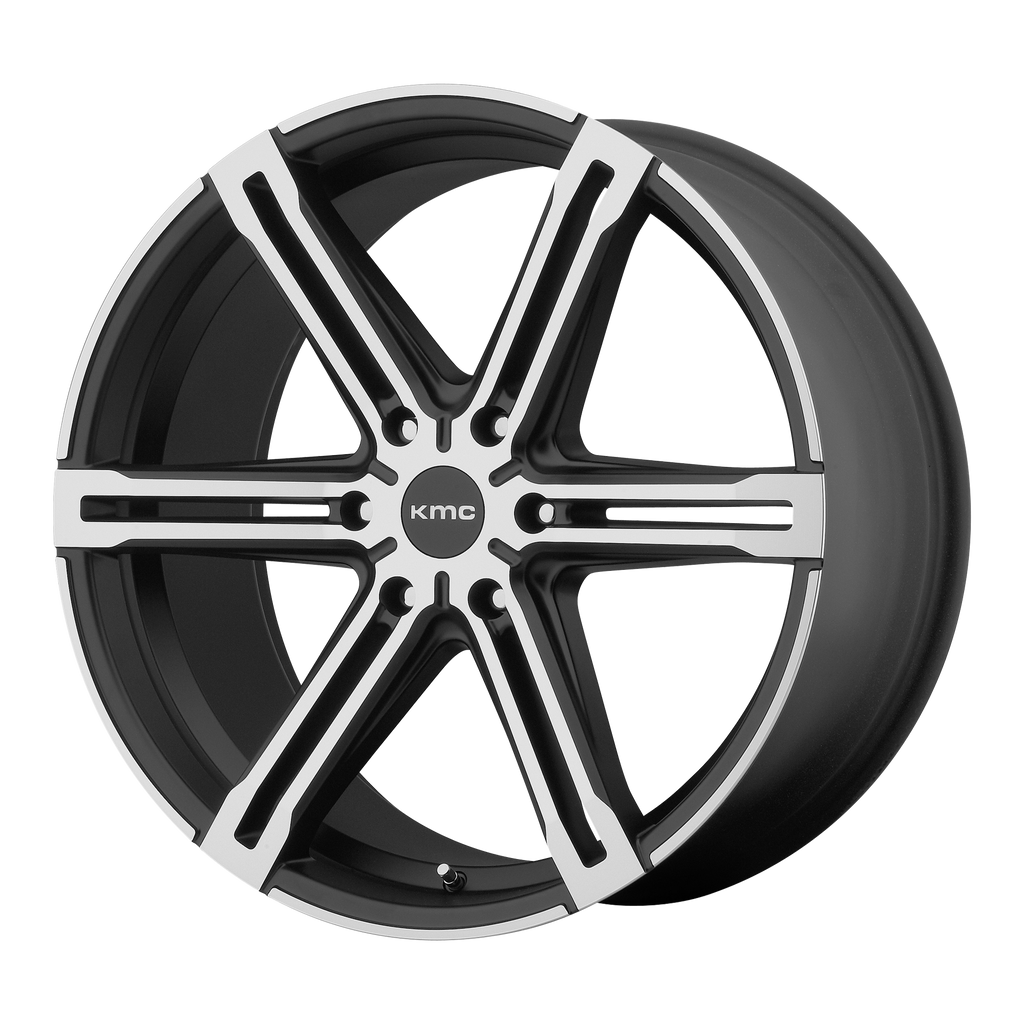 KMC KM686 FACTION 20X9 10 6X139.7/6X5.5 Satin Black With Machined Face And Register