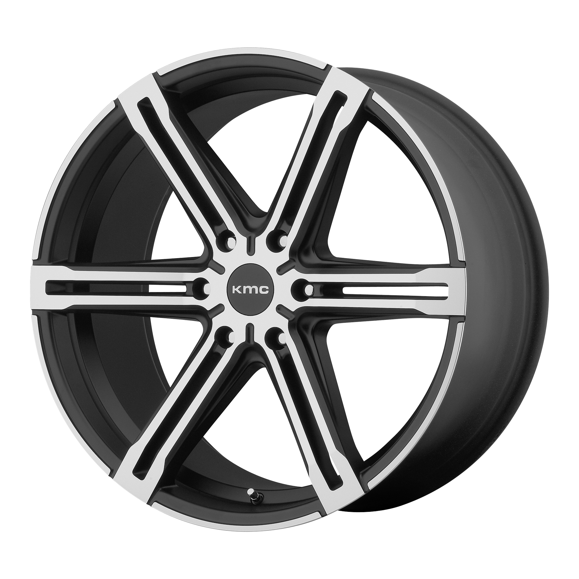 KMC KM686 FACTION 20X9 10 6X139.7/6X5.5 Satin Black With Machined Face And Register