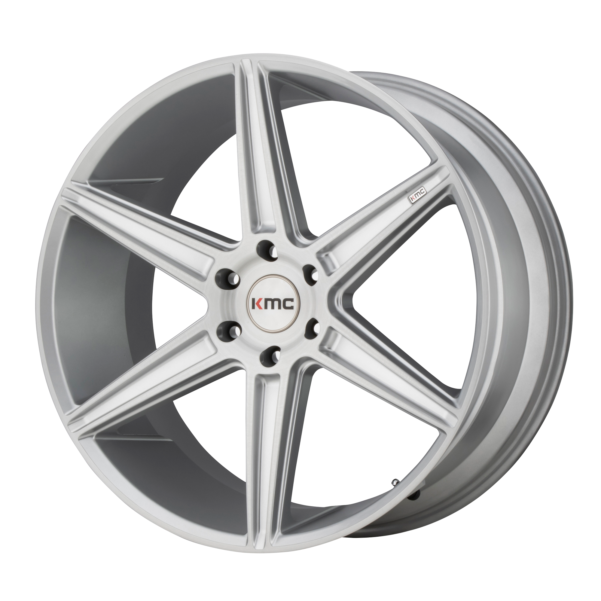 KMC KM712 PRISM TRUCK 22X9.5 30 6X139.7/6X5.5 Brushed Silver