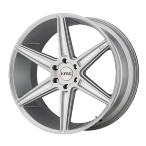 KMC KM712 PRISM TRUCK 22X9.5 30 6X139.7/6X5.5 Brushed Silver